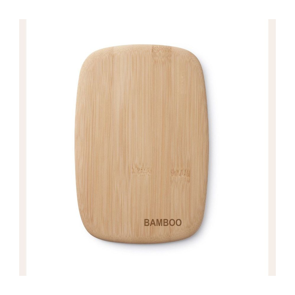 Bamboo preparation board showing its natural grain