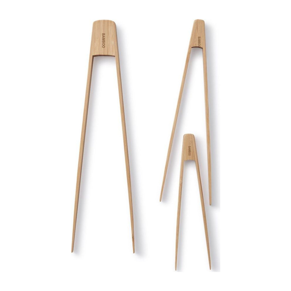 Bamboo Tongs Trio