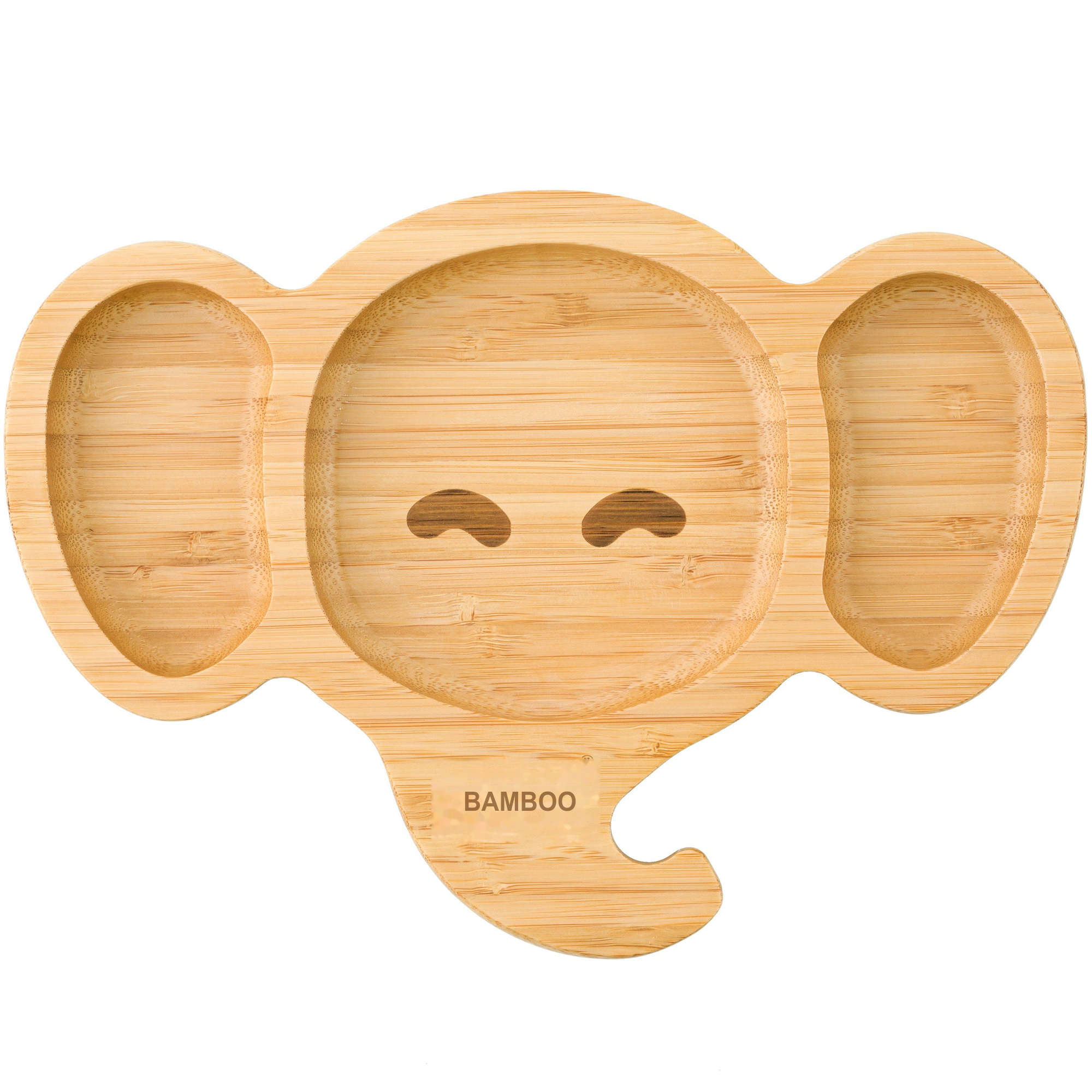 Elephant Bamboo Plate — view 3
