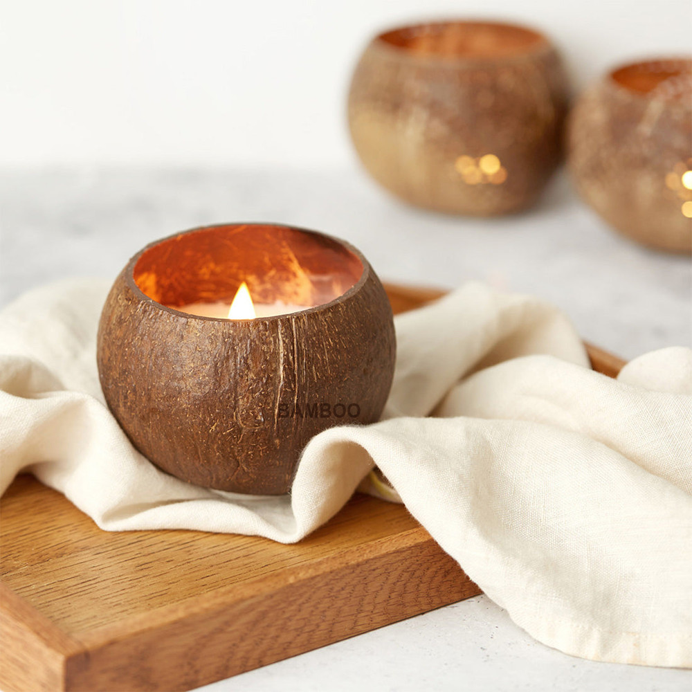 Citrus Coconut Shell Candle