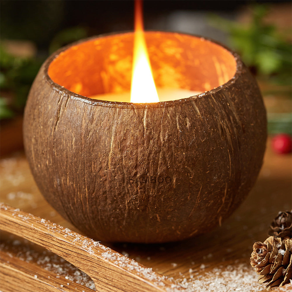 Citrus Coconut Shell Candle — view 3