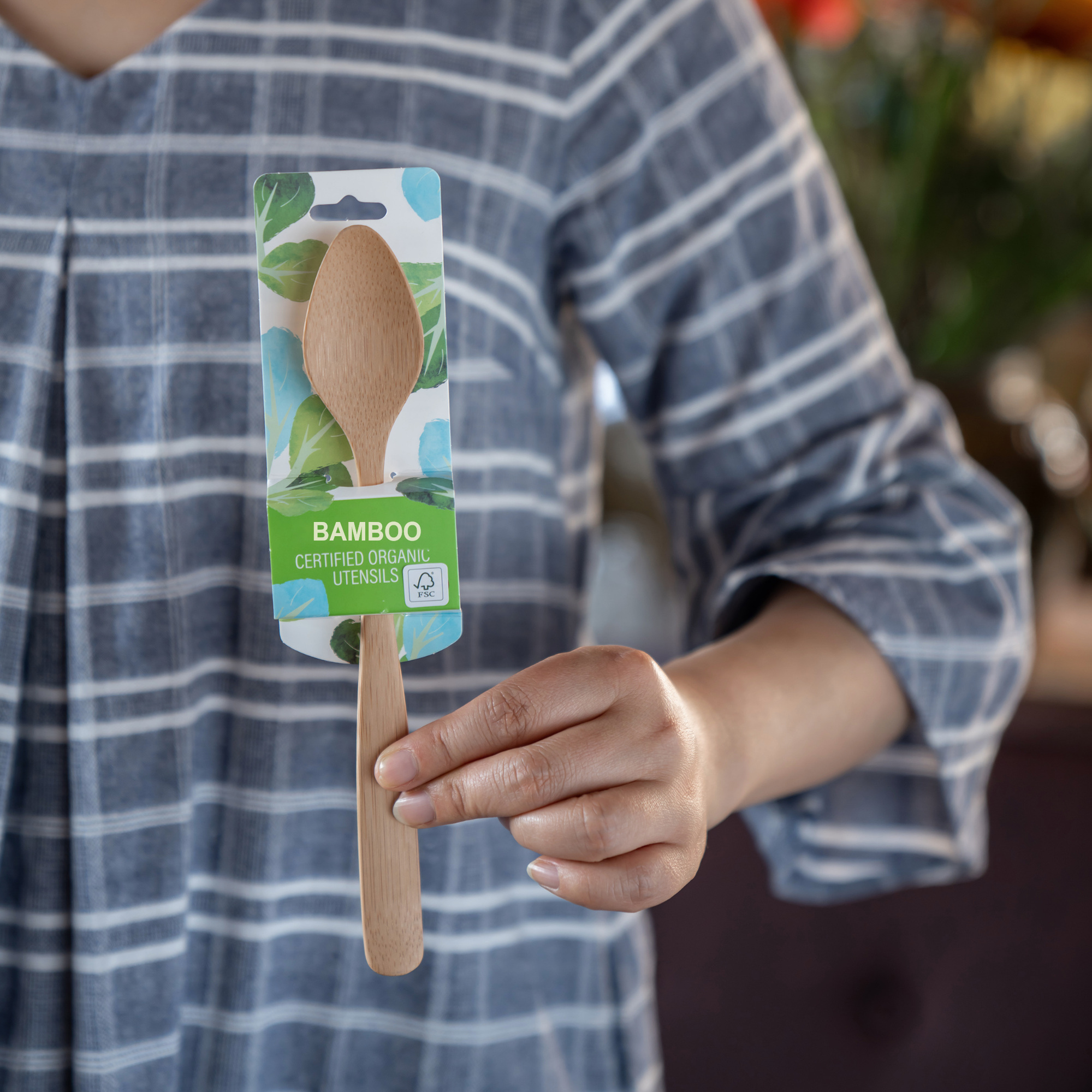 Long-Handle Bamboo Spoon — view 3